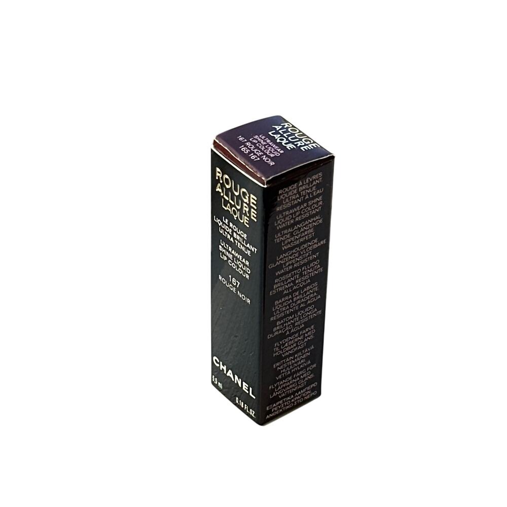 Chanel Rouge Allure Laque Ultrawear Shine Liquid Lip Color in 167 Rouge Noir